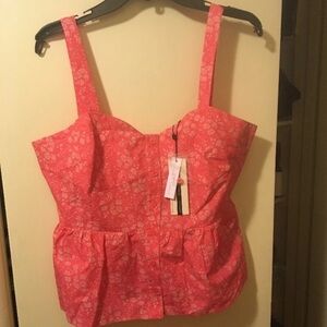 Topshop x Liberty Pink Women's Top